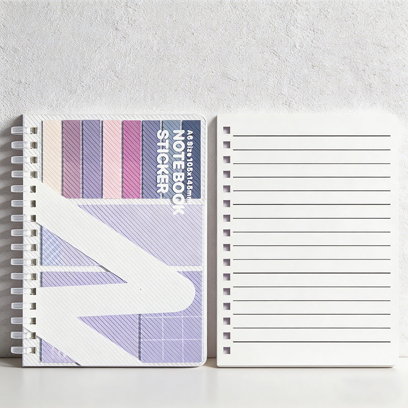 CouldNook All-in-One Pastel Spiral Notebook - Lined Journal with Sticky Notes & Index Tabs