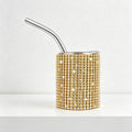 CouldNook Tumbler-3oz Rhinestone Straight Insulated Tumbler with Straw Mini Shot Glass Portable Car Cup