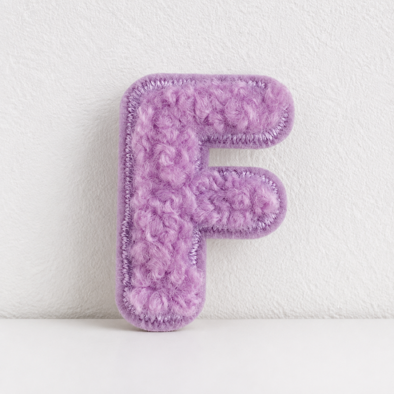 CouldNook Chenille Alphabet Patch - Colorful Letters A Through Z
