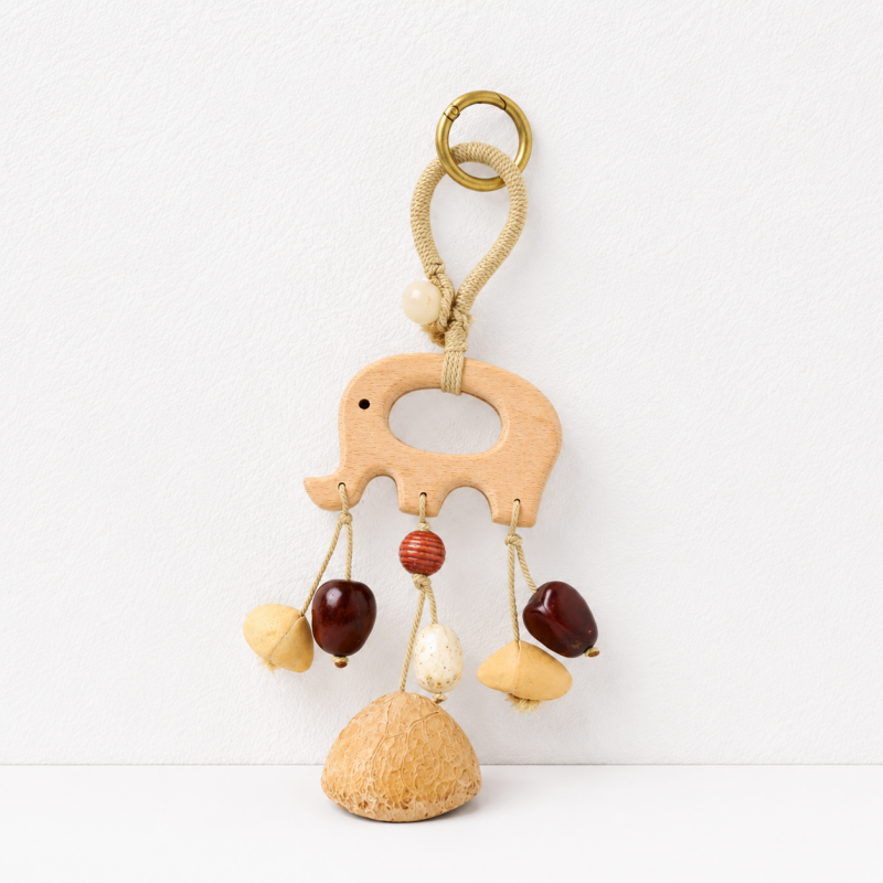 CouldNook Botanical Seed Bag Charm - Forest Nut Keychain