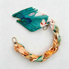 CouldNook Botanical Scarf Phone Wrist Strap - Upscale Anti‑Drop Lanyard