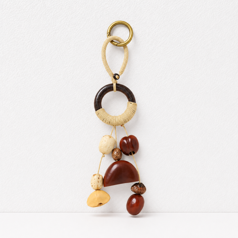 CouldNook Botanical Seed Bag Charm - Forest Nut Keychain
