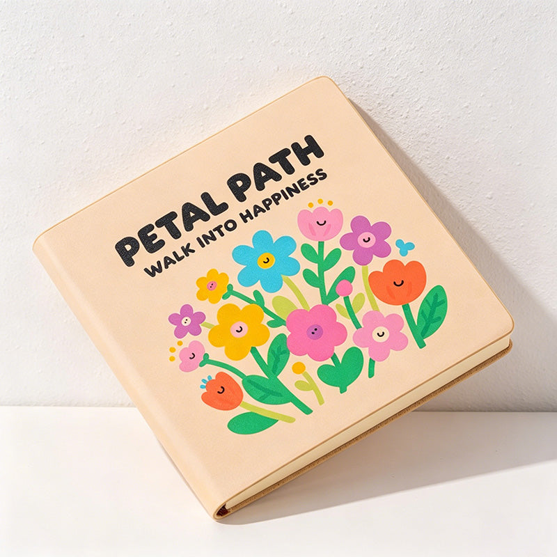 CouldNook Kawaii Square Pocket Notebook - Faux Leather Blank Journal