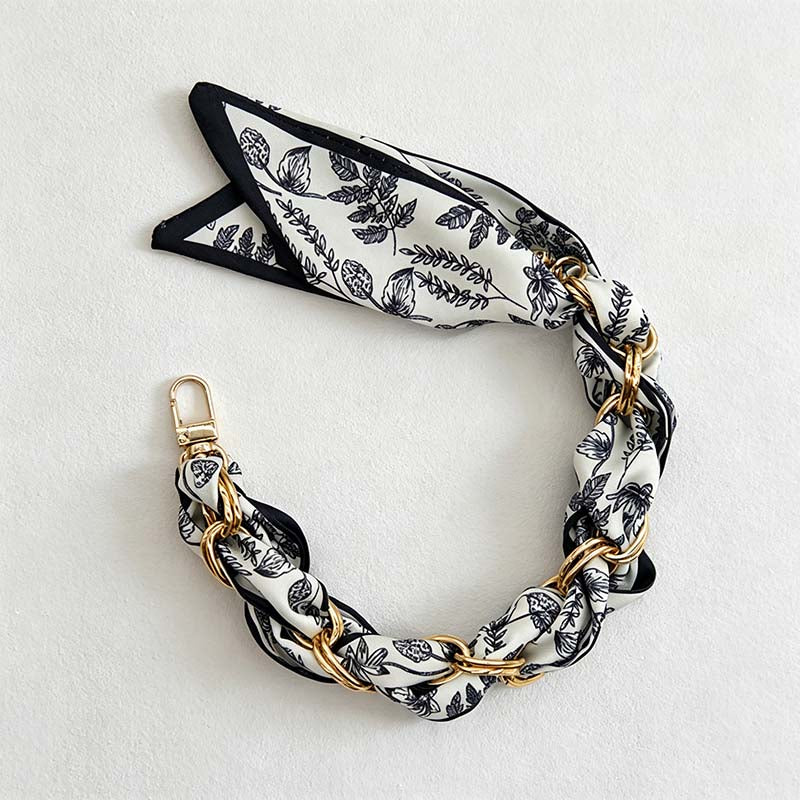 CouldNook Botanical Scarf Phone Wrist Strap - Upscale Anti‑Drop Lanyard