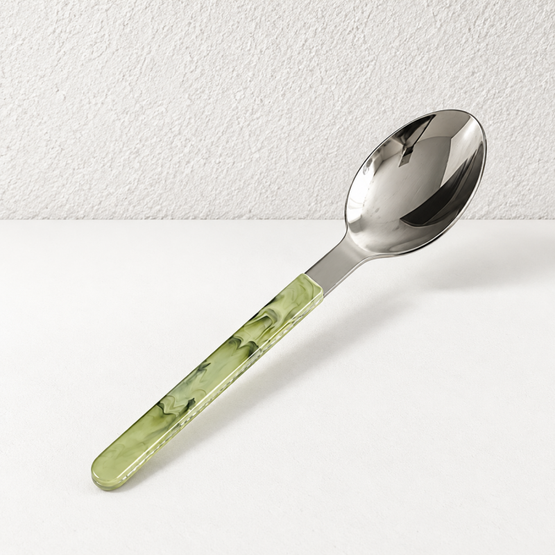 Swirl Handle Flatware - Slim Grips and Reflective Heads