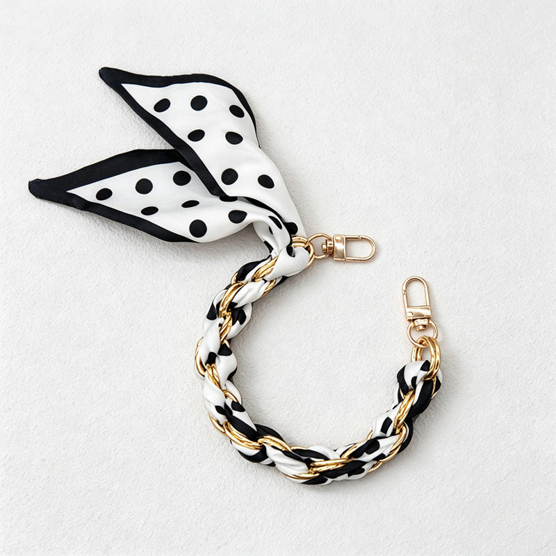 CouldNook Graphic Scarf Phone Wrist Strap - Braided Links