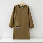 Velvet Waterproof Long Sleeve Apron - Canvas Kitchen Apron