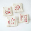 Red Tableware / One Size/4 Piece