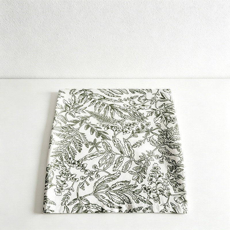 CouldNook 4-Piece Napkin Set - Vintage Botanical Toile Dining Cloth