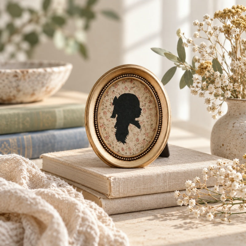 CouldNook Ornate Resin Photo Frame - Raised Borders And Glass Front