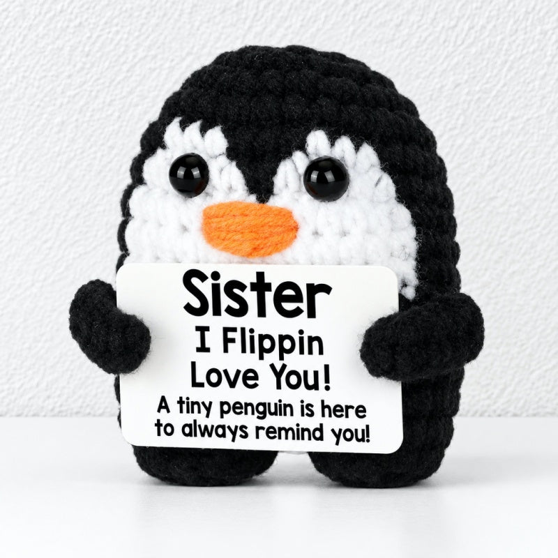 CouldNook Crocheted Character Doll - Textured Shapes And Little Message Cards