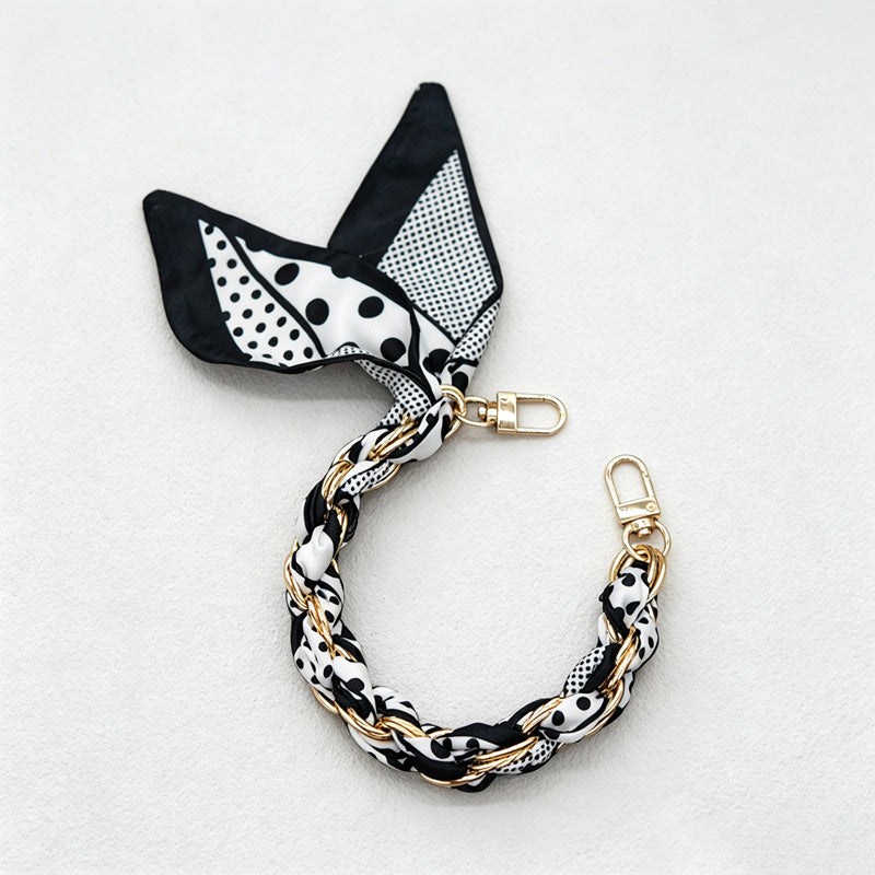 CouldNook Graphic Scarf Phone Wrist Strap - Braided Links