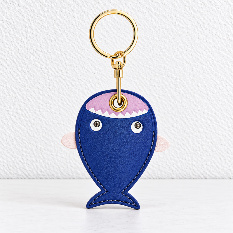 Key Fob Holder - Stitched Character Cover and Ring