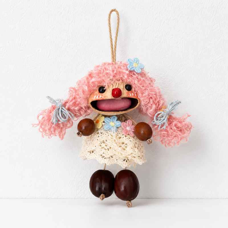 CouldNook Natural Seed Bag Charm - Boho Nut Pendant