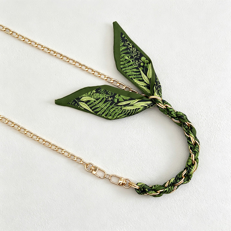 CouldNook Long Botanical Phone Strap - Leaf Scarf Shoulder Carry