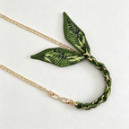 CouldNook Long Botanical Phone Strap - Leaf Scarf Shoulder Carry