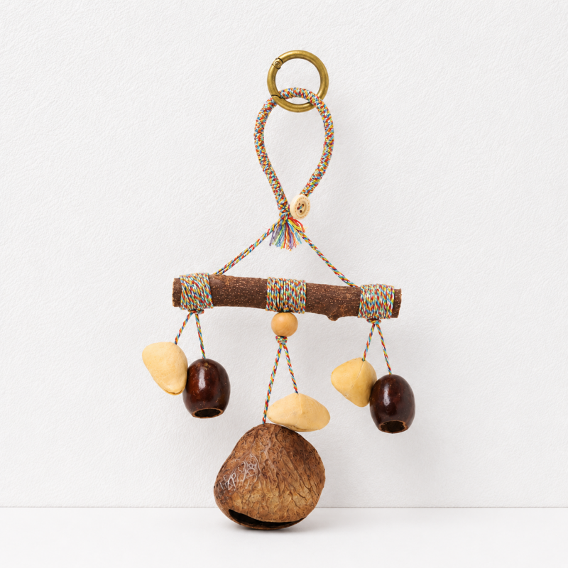 CouldNook Botanical Seed Bag Charm - Forest Nut Keychain