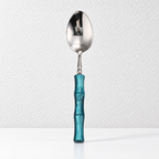 Bamboo Style Flatware - Segmented Acrylic Handles and Steel