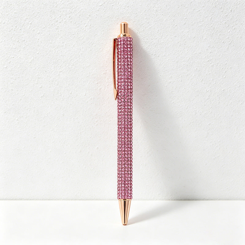 CouldNook Pen-Bling Bling Rhinestone Paved Retractable Metal Ballpoint Pen Luxury Gift Pen for Office School Wedding