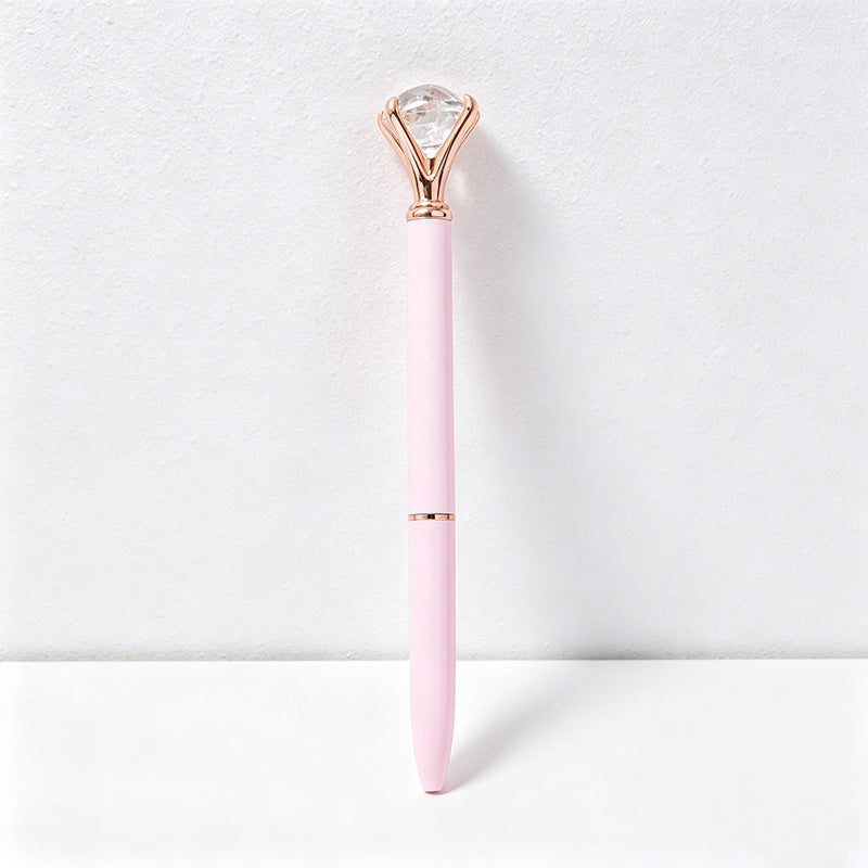 CouldNook Pen-Large Diamond Top Twist Retractable Metal Ballpoint Pen Custom Logo Gift Pen for Office Advertising School