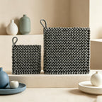 CouldNook Japanese Chunky Knit Trivet - Minimalist Woven Square Mat