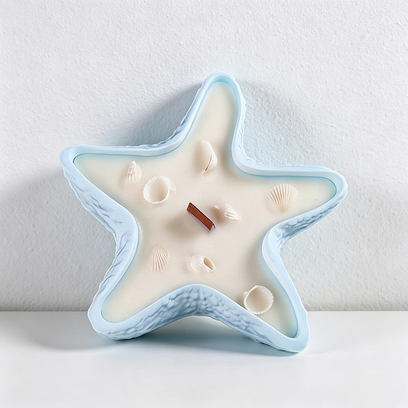 CouldNook Coastal Starfish Scented Candle - Ocean Themed Aromatherapy Gift