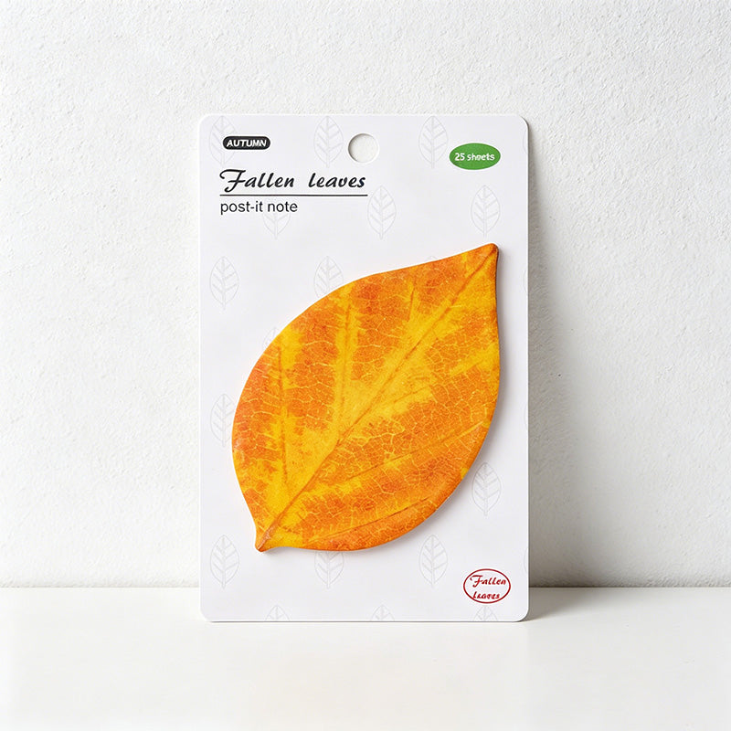 CouldNook Realistic Botanical Leaf Sticky Notes - Nature Aesthetic Memo Pad