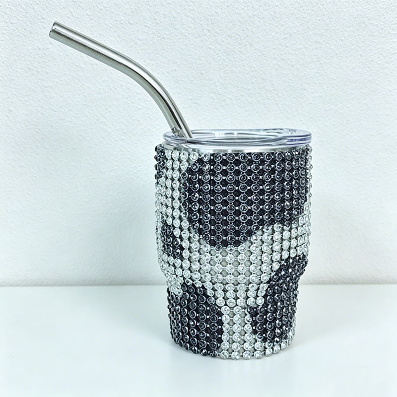 CouldNook 3oz Rhinestone Shot Glasses-Stainless Steel Vacuum Insulated Tumbler with Straw
