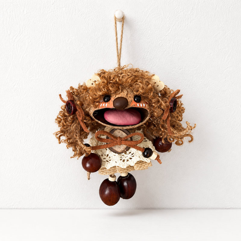 CouldNook Natural Seed Bag Charm - Boho Nut Pendant