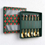 CouldNook Christmas Cutlery Set - Character Tops and Decorative Charm Designs