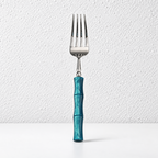 Bamboo Style Flatware - Segmented Acrylic Handles and Steel