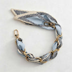 CouldNook Botanical Scarf Phone Wrist Strap - Upscale Anti‑Drop Lanyard