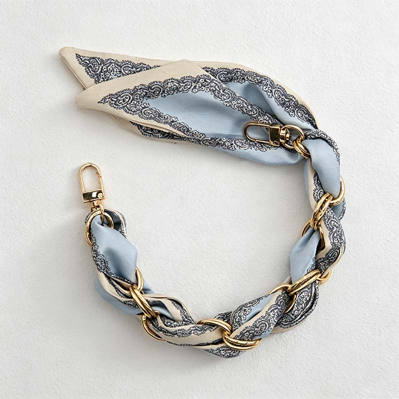 CouldNook Botanical Scarf Phone Wrist Strap - Upscale Anti‑Drop Lanyard