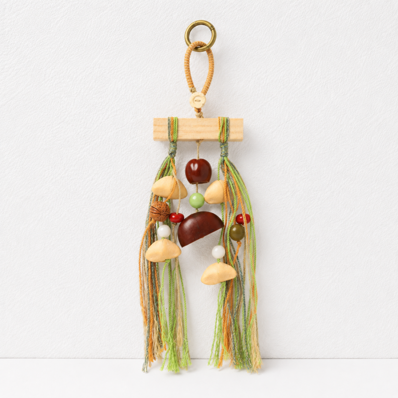CouldNook Botanical Seed Bag Charm - Forest Nut Keychain