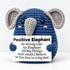 CouldNook Crocheted Character Doll - Textured Shapes And Little Message Cards