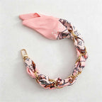 CouldNook Botanical Scarf Phone Wrist Strap - Upscale Anti‑Drop Lanyard