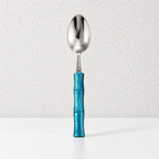 Bamboo Style Flatware - Segmented Acrylic Handles and Steel