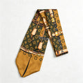 CouldNook Slim Printed Neck Scarf - Long Twilly Accent