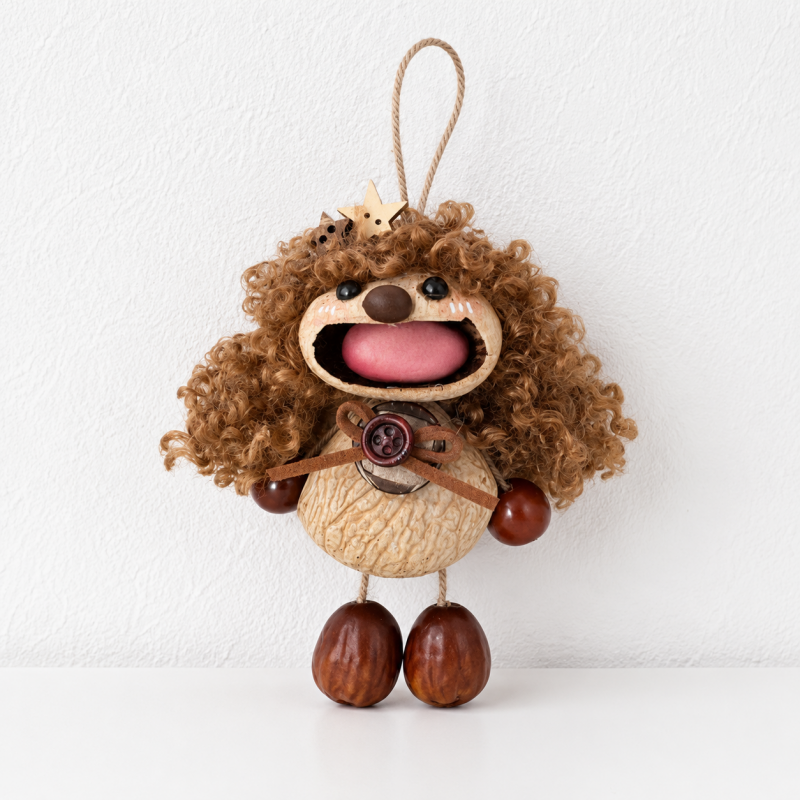 CouldNook Natural Seed Bag Charm - Boho Nut Pendant