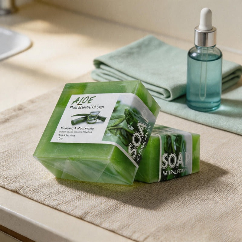 CouldNook Natural Plant Essential Oil Square Soap Bar - Face & Body Cleanser