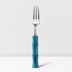 Bamboo Style Flatware - Segmented Acrylic Handles and Steel
