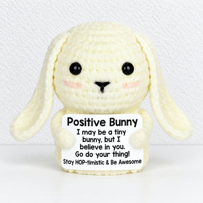 CouldNook Crocheted Character Doll - Textured Shapes And Little Message Cards