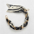 CouldNook Botanical Scarf Phone Wrist Strap - Upscale Anti‑Drop Lanyard