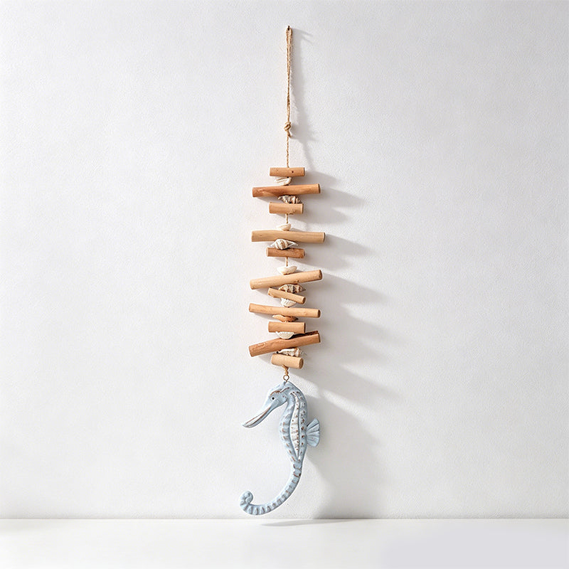 CouldNook Seahorse & Shell Hanging - Mediterranean Coastal Ornament