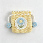 CouldNook Yarn Applique Drawstring Pouch - Fruit and Flower Designs