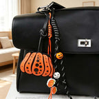 CouldNook Pumpkin Bag Charm - Heart Clip and Layered Dangling Cords