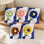 Flower Scented Candle Gift Cards with Raised Wax Blooms