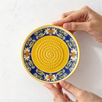 CouldNook Ceramic Grater Plate - Decorative Patterned Rim