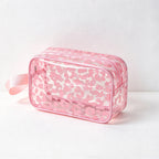 CouldNook Printed Clear Toiletry Bag - Ocean Or Leopard Patterns