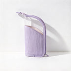 CouldNook Standing Makeup Brush Bag - Divided Pockets And Textured Panels